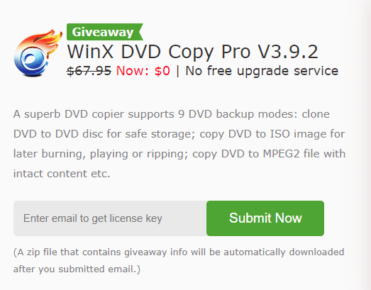 use WinX DVD Copy Pro to burn ISO image file and DVD folder to Disc