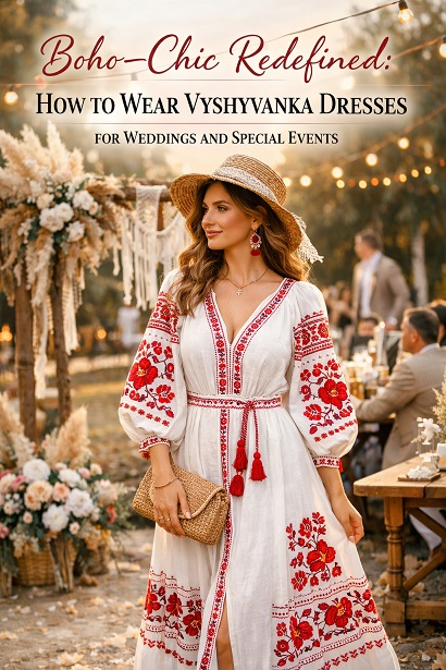 Boho-Chic Redefined: How to Wear Vyshyvanka Dresses for Weddings and Special Events