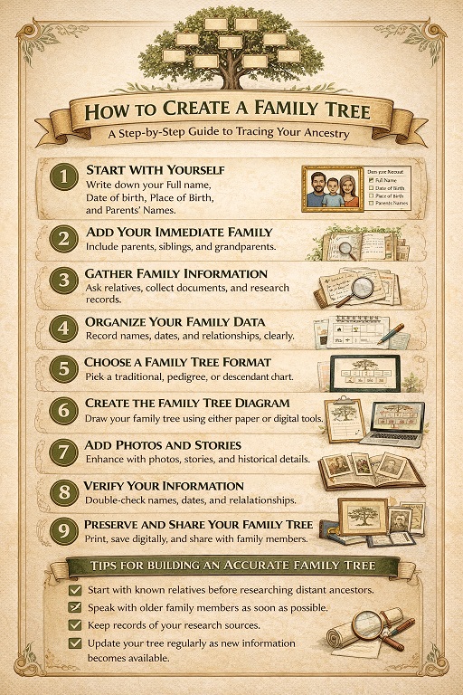 How to Create a Family Tree: A Step-by-Step Guide to Tracing Your Ancestry