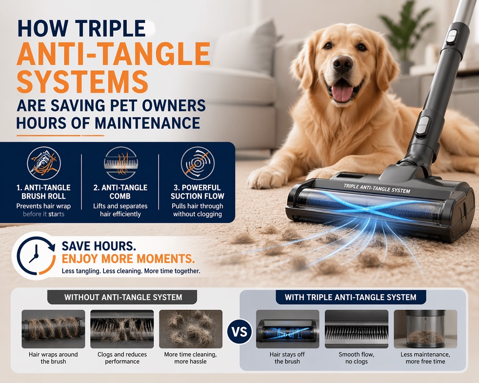 How Triple Anti-Tangle Systems are Saving Pet Owners Hours of Maintenance