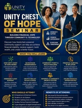 Blockchain Financial Empowerment Seminar | Unity Chest Of Hope