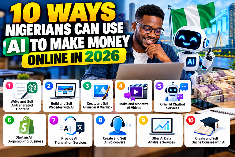 10 Ways Nigerians Can Use AI to Make Money Online